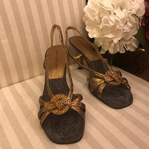 Bandolino Bronzed Jewel Heels